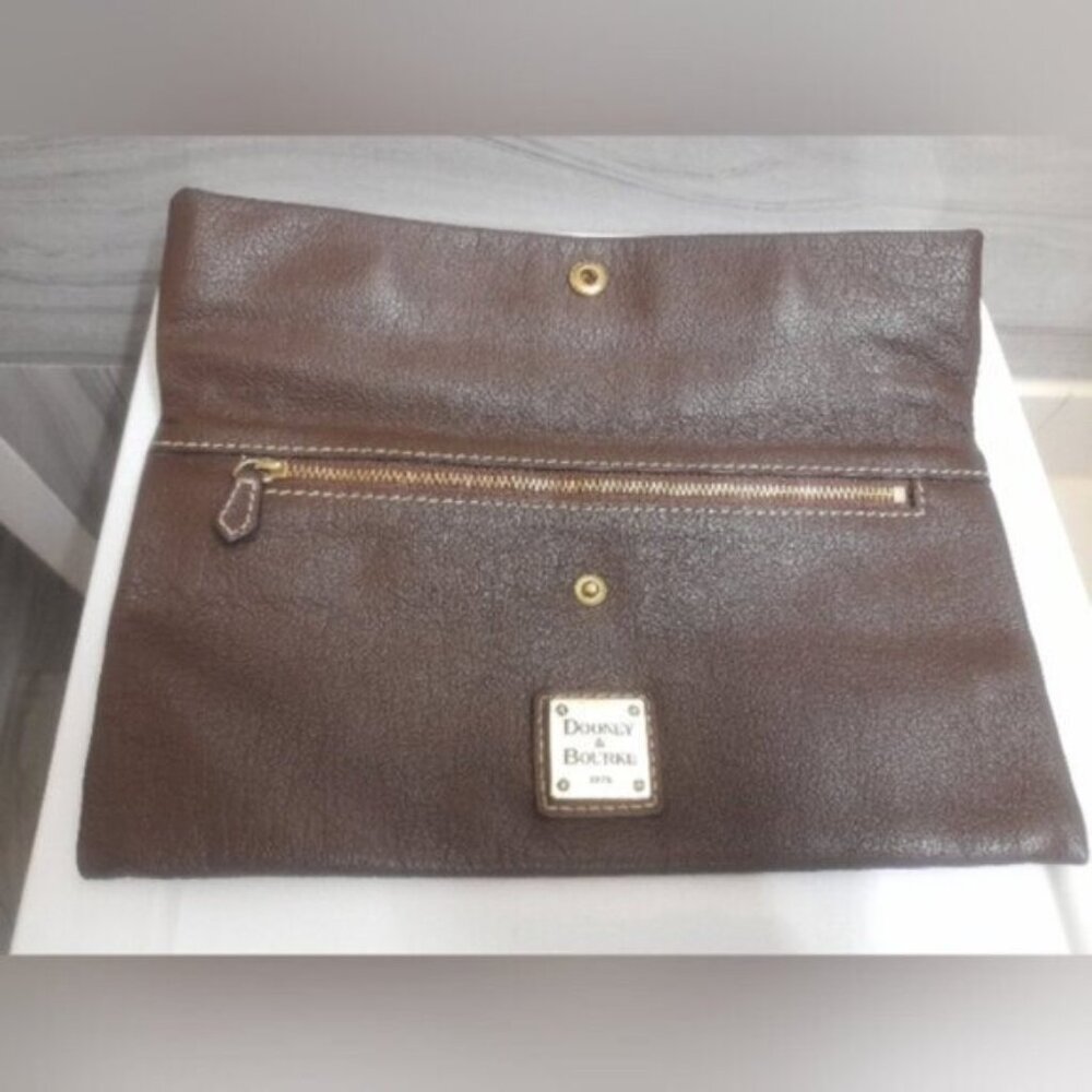 Dooney & Bourke - Shoulder Hand Clutch Bag - Brown - Picture 8 of 16